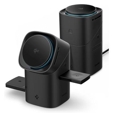 Spigen Essential EF223MS 3-i-1 Qi2 MagSafe trådlös laddare - svart