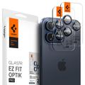 Spigen Glas.tR Ez Fit Optik Pro iPhone 14 Pro/14 Pro Max/15 Pro/15 Pro Max Kameralinsskydd - Titanblått