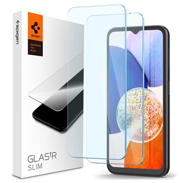 Spigen Glas.tR Slim Samsung Galaxy A14 Härdat Glas Skärmskydd