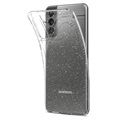 Spigen Liquid Crystal Glitter Samsung Galaxy S21 5G Skal - Genomskinlig
