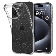 iPhone 15 Pro Spigen Liquid Crystal Glitter Skal - Genomskinlig