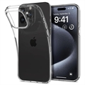iPhone 15 Pro Spigen Liquid Crystal TPU Skal - Genomskinlig
