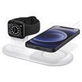 Spigen MagFit Duo Laddningsdocka till Apple MagSafe, Apple Watch - Vit