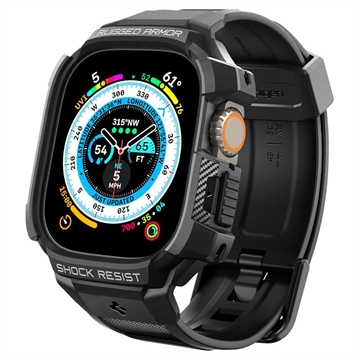 Spigen Rugged Armor Pro Samsung Galaxy Watch4 Classic TPU-skal - 42mm - Grafitgrå