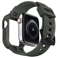 Spigen Rugged Armor Pro Apple Watch 7/SE/6/5/4 TPU-skal - 44mm/45mm - Grön