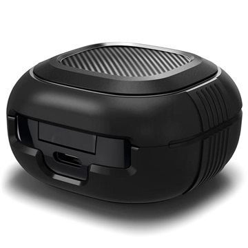 Spigen Rugged Armor TPU-skal - Samsung Galaxy Buds2/Live/Pro - Svart