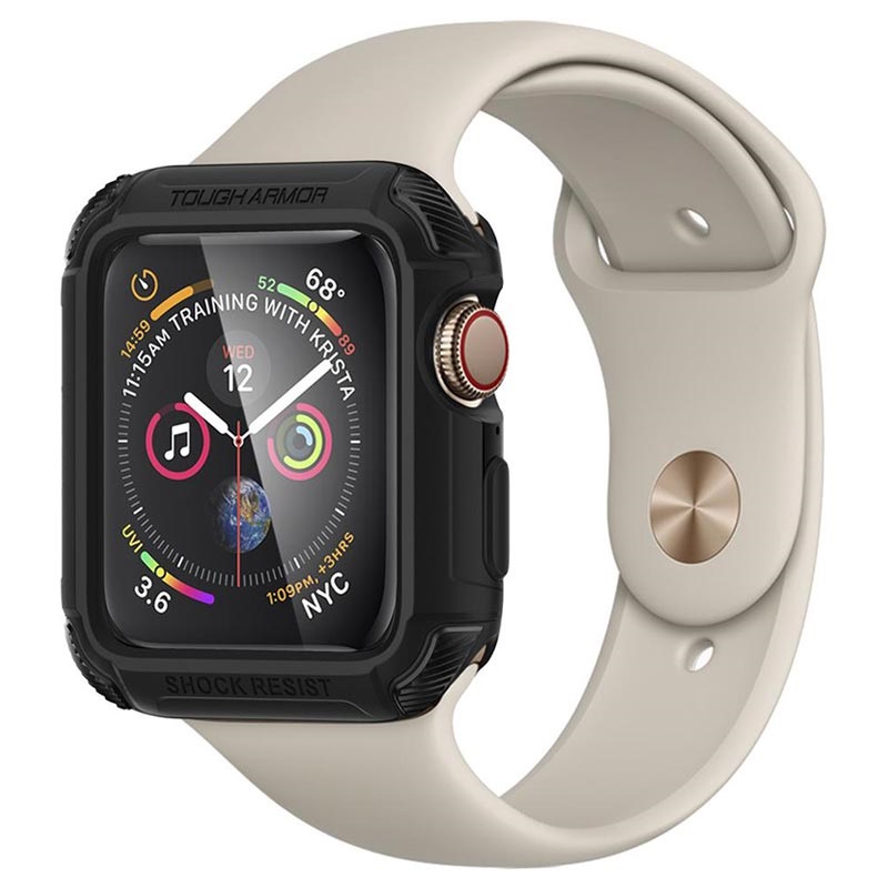 Spigen Tough Armor Apple Watch Series SE/6/5/4 Skal - 44mm - Svart