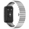 Huawei Watch Fit Rostfritt Stål Rem med Fjärilsspänne - Silver