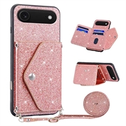 iPhone Air Stardust Skal med Korthållare - Rosa