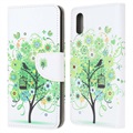 Style Series Samsung Galaxy Xcover 5 Plånboksfodral - Blommande Träd / Grön