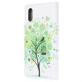 Style Series Samsung Galaxy Xcover 5 Plånboksfodral - Blommande Träd / Grön