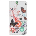 Style Series Huawei Nova 5T, Honor 20/20S Plånboksfodral - Fjärilar / Cirklar