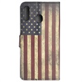 Style Series Samsung Galaxy A20e Plånboksfodral - Vintage American Flag