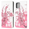 Style Series iPhone 13 Mini Plånboksfodral - Rosa Blommor