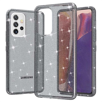 Stylish Glitter Series Samsung Galaxy A53 5G Hybrid Skal - Grå
