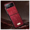 Sulada Celebrity Serie Samsung Galaxy Z Flip4 5G Hybridskal - Röd