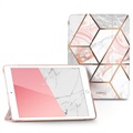 Supcase Cosmo iPad 10.2 2019/2020/2021 Foliofodral - Rosa Marmor