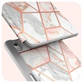 Supcase Cosmo iPad Mini (2021) Foliofodral - Rosa Marmor