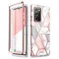 Supcase Cosmo Samsung Galaxy Note20 Ultra Hybrid Skal - Rosa Marmor