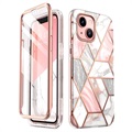 Supcase Cosmo iPhone 13 Hybrid Skal - Rosa Marmor