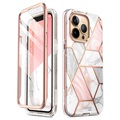 Supcase Cosmo iPhone 13 Pro Max Hybrid Skal - Rosa Marmor