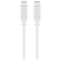 SuperSpeed USB-C Synk- och Laddningskabel 1m - Vit