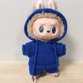 Labubu Doll 17cm Sweatsuit Klädset - Blå