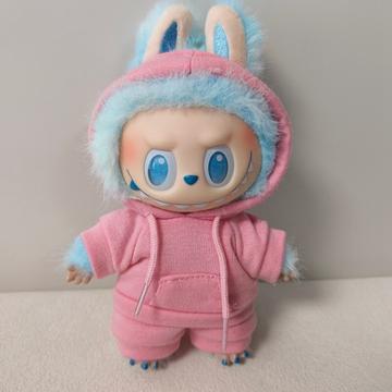 Sweatsuit Klädset Labubu Doll 17cm - Rosa