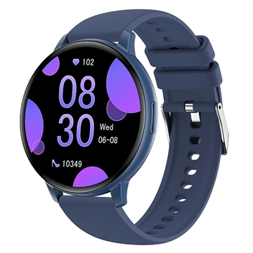 T6 Fitness smartklocka med Bluetooth-samtal och pulsmätare - 1.38" - blå