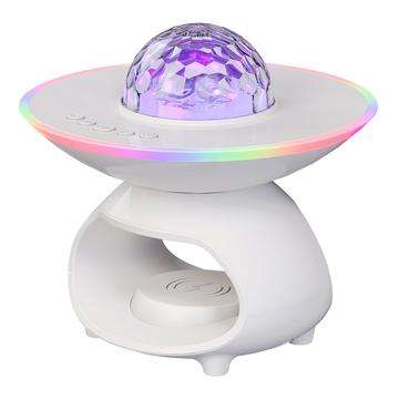 TCSP-001-C 4-i-1 stjärnprojektorlampa med fjärrkontroll - vit