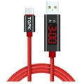 TOPK AC27 USB-C Data & Laddningskabel med LCD Display - 1m - Röd