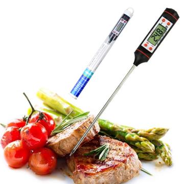 TP101 Digital livsmedelstermometer med lång sond Elektronisk digital termometer för temperaturmätning vid grillning