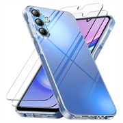 Samsung Galaxy A17/A26 TPU Skal med 2x Härdat Glas Skärmskydd - 9H - Klar