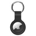 Puro Icon Apple AirTag Silikonskal med Nyckelring - Svart