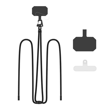 Tech-Protect C5S CrossBody Smartphone-rem - Svart