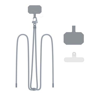 Tech-Protect C5S CrossBody Smartphone-rem - Stålgrå