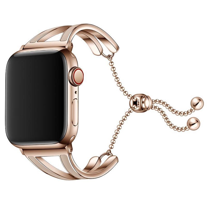 Tech-Protect Chainband Apple Watch Series 7/SE/6/5/4/3/2/1 Armband -  41mm/40mm/38mm - Guld