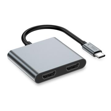 Tech-Protect HB08 4-i-1 USB-C Multiporthubb - 2x HDMI, 2x USB-A, USB-C (Öppen Box - God)