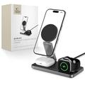 Tech-Protect QI15W-A47 3-i-1 vikbar MagSafe trådlös laddare - svart