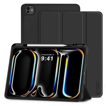 iPad Pro 11 2024/2025 Tech-Protect SmartCase Pen Tri-Fold Folio Fodral - Svart