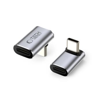 Tech-Protect UltraBoost AA02 40Gbps vinkel USB-C adapter - grå