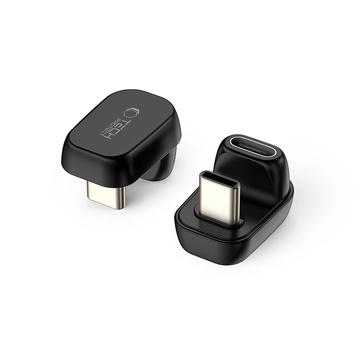 Tech-Protect UltraBoost AA04 40Gbps vinkel USB-C adapter - svart