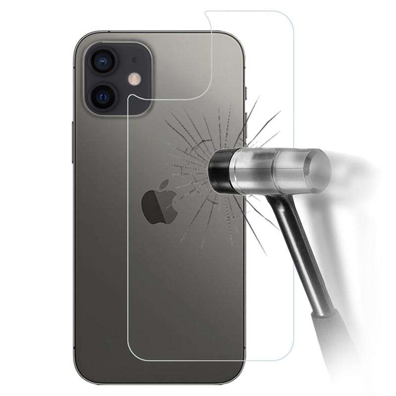 IPhone 12 12 Pro H rdat Glass Baksideskydd 9H Klar