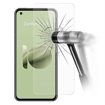 Asus Zenfone 10 Härdat Glas Skärmskydd - 9H - Case Friendly - Klar