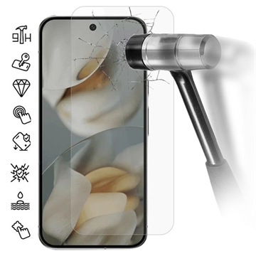 Google Pixel 10 Pro XL Skärmskydd av härdat glas - 9H - Case Friendly - Genomskinlig