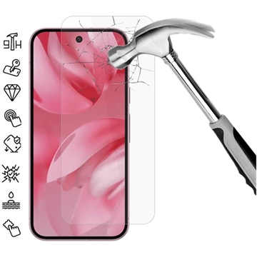 Google Pixel 10 Skärmskydd av härdat glas - 9H - Case Friendly - Genomskinlig