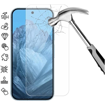 Google Pixel 9/9 Pro Härdat Glas Skärmskydd - Case Friendly - Genomskinlig