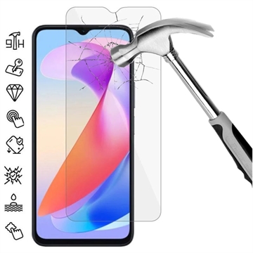 Honor X6a Härdat Glas Skärmskydd - 9H, 0.3mm - Case Friendly  - Klar