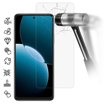 Huawei Enjoy 80 Skärmskydd av härdat glas - 9H - Case Friendly - Genomskinlig