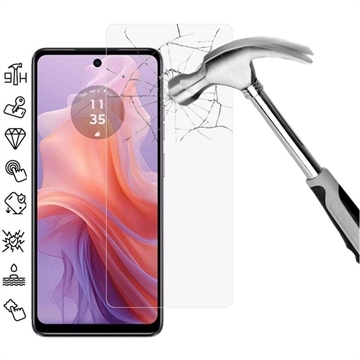 Motorola Moto E14 Härdat Glas Skärmskydd - Case Friendly - Genomskinlig